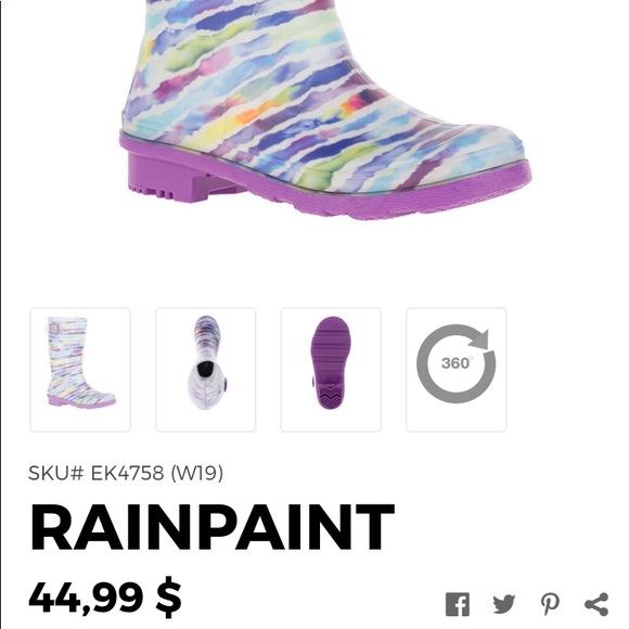 Girls rain boots Kamik size 5 - Picture 3 of 3